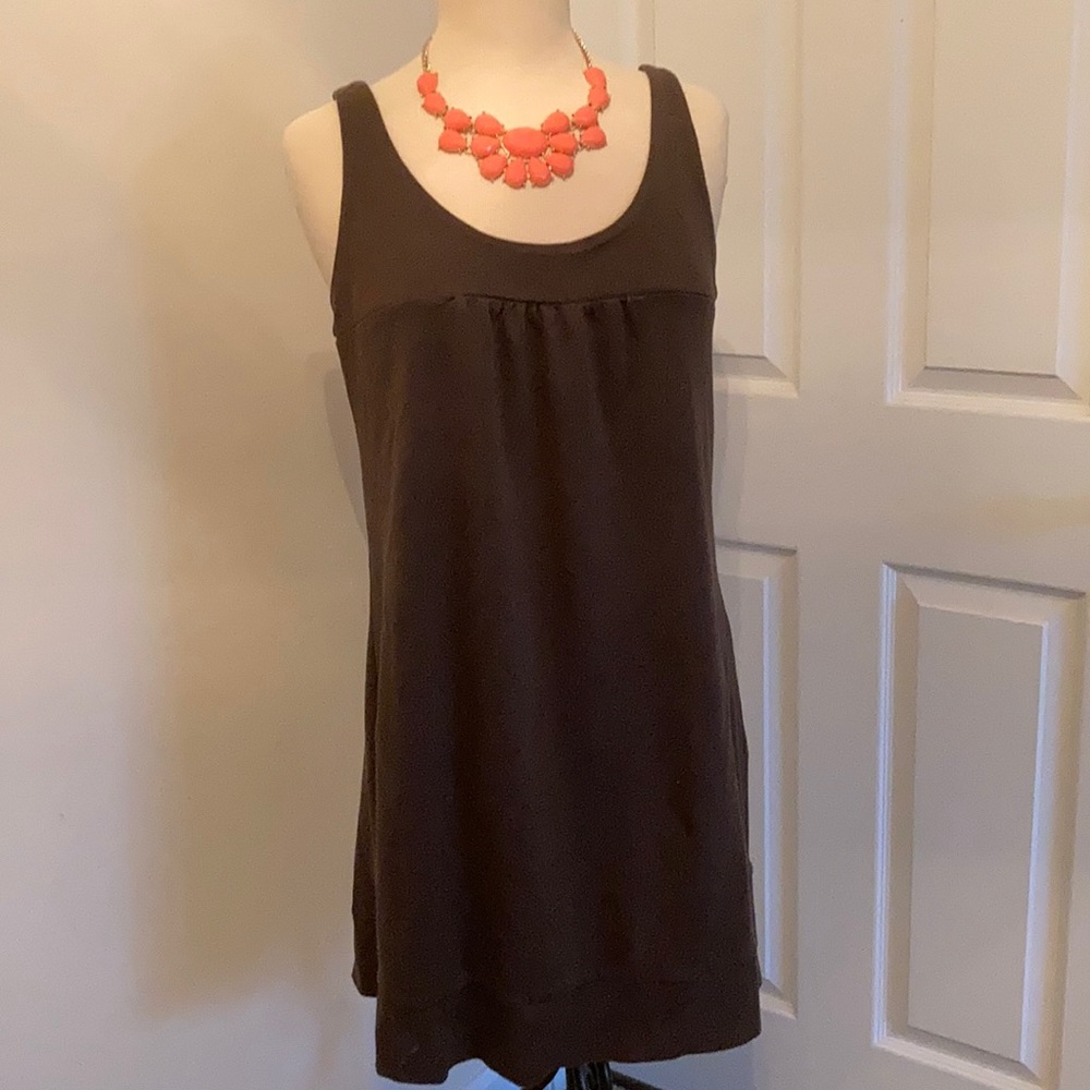 New York & Co Brown tank mini dress/ tunic large